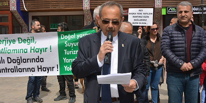İznik’te RES protestosu