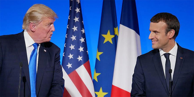 Macron ve Trump telefonda Suriye’yi görüştü