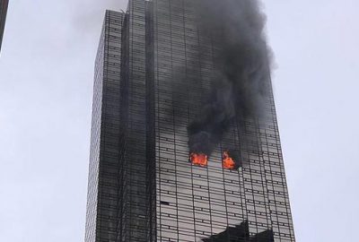 Trump’ın evinin bulunduğu Trump Tower’da yangın