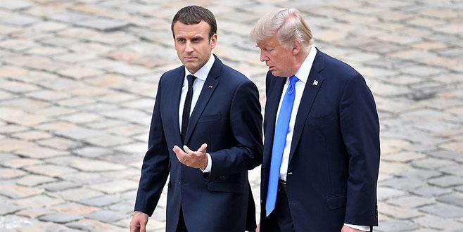 Macron ile Trump Suriye’yi görüştü