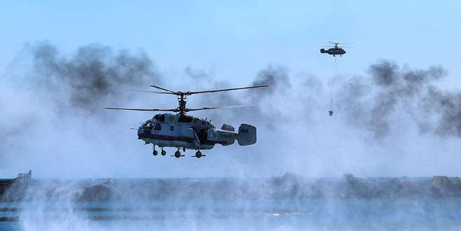 Rusya’da askeri helikopter düştü