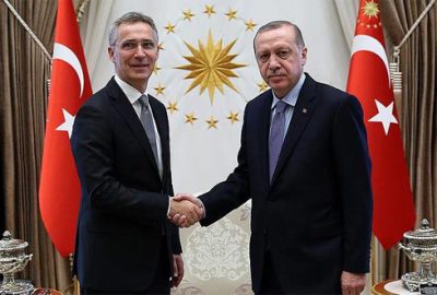 Erdoğan, Stoltenberg’i kabul etti