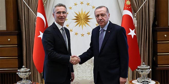 Erdoğan, Stoltenberg’i kabul etti