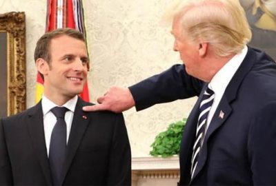 Trump’tan Macron’a ‘kepek’ temizliği