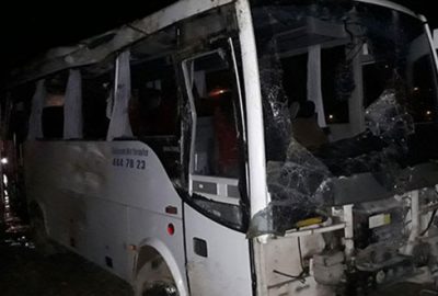 Elazığ’da yolcu otobüsü devrildi: Çok sayıda yaralı var