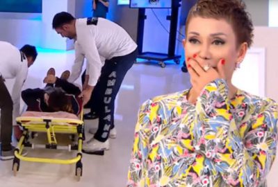 Canlı yayında panik anları! Konuğu az kalsın doğuruyordu