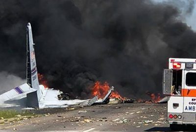 ABD’de askeri uçak düştü