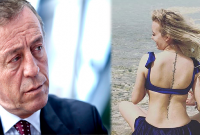 Ali Ağaoğlu’nun sevgilisinden dövmeli mesaj!