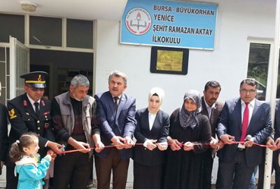 Şehidin ismi okuluna verildi