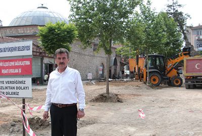 Yenişehir’de meydan düzenlemesi