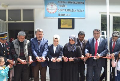 Şehidin ismi okuluna verildia verildi