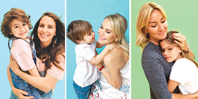 Ünlü anneler çocuklarıyla  poz verdi
