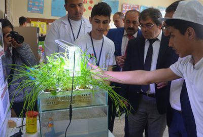 Bilimsel çalışmalarını fuarla sergilediler