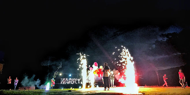 Gürsu Adrenalin Park’da renkli nikah töreni