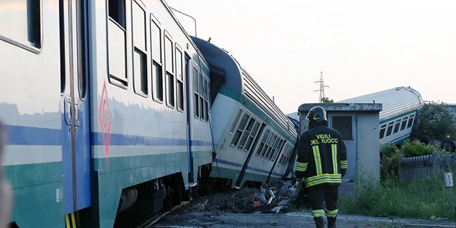 İtalya’da tren kazası