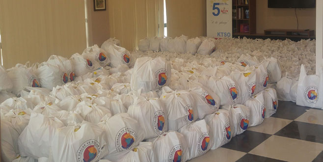 KTSO’dan erzak desteği