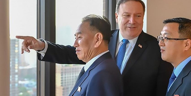 Kuzey Koreli diplomat Pompeo ile görüştü Kuzey Koreli diplomat Pompeo ile görüştü