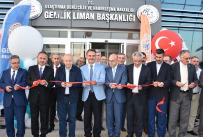 Gemlik Liman Başkanlığı binasına görkemli açılış