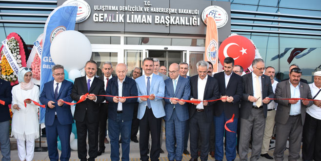 Gemlik Liman Başkanlığı binasına görkemli açılış
