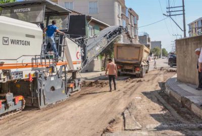 Altyapısı tamamlanan sokaklara asfalt