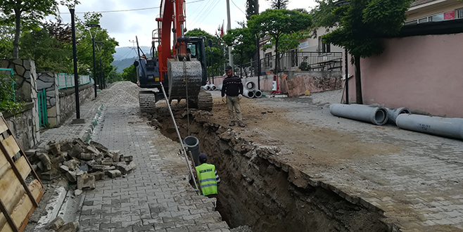 Büyükorhan’da altyapı çalışmaları başladı