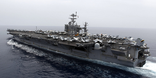 ABD uçak gemisi ‘USS Harry Truman’ DEAŞ’a karşı operasyon için Akdeniz’de