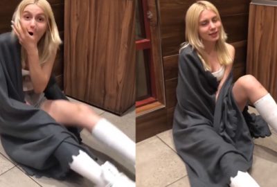 Şoke eden video: Kafası bir milyon..