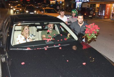 Gülben’e gül yağmuru