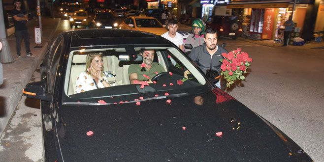 Gülben’e gül yağmuru