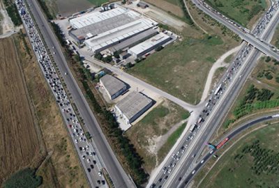 Bursa’da bayram tatili yoğunluğu havadan böyle görüntülendi