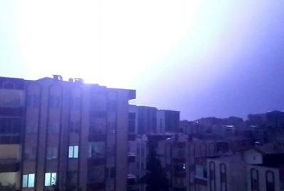 Bursa’da şimşekler geceyi gündüze çevirdi