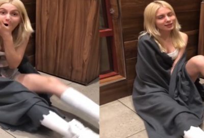 Şoke eden video: Kafası bir milyon..