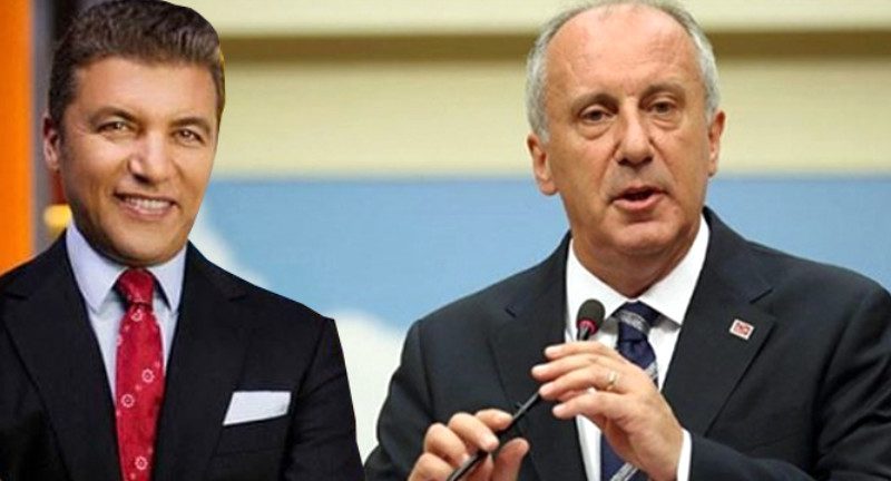 Seçim gecesi, Muharrem İnce ile yaptığı telefon mesajlaşmasını canlı yayında