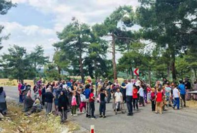 Biyokütle enerji santralı nöbeti