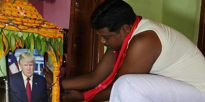 Trump’a tapan adam