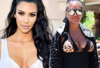 Kim Kardashian’a özendi, rezil oldu!
