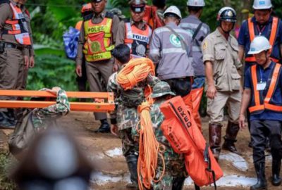 Mahsur kalan çocuklar için zamanla yarış