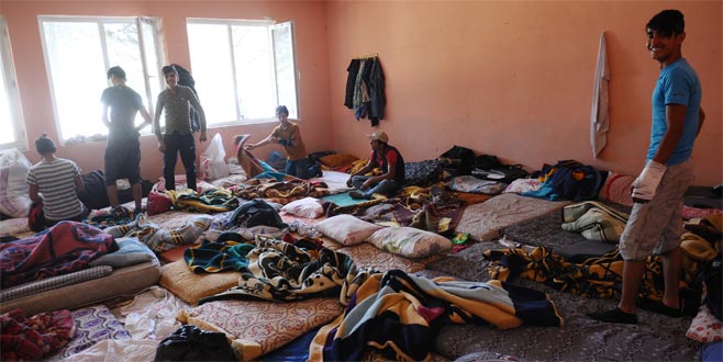 Köy okulu mevsimlik işçilere otel oldu Köy okulu mevsimlik işçilere otel oldu