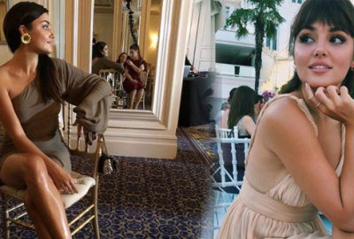 Göğüs dekolteli kıyafeti olay oldu!