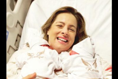 İkizlerine kavuştu