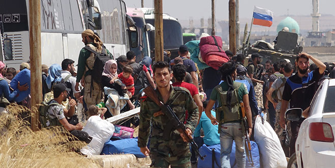 Dera’dan zorunlu tahliyeler başladı Dera’dan zorunlu tahliyeler başladı