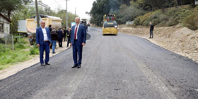 Mudanya’da 12 mahalleye 8 bin ton asfalt kaplama