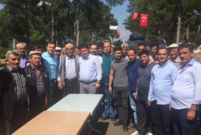 Aydın’dan nöbetteki vatandaşlara ziyaret