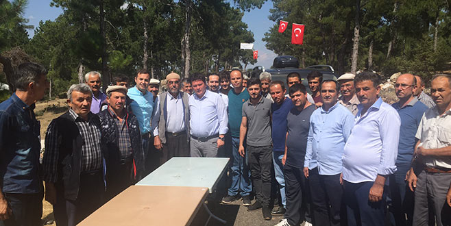 Aydın’dan nöbetteki vatandaşlara ziyaret