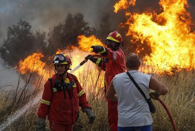 Yunanistan’da orman yangınları sürüyor