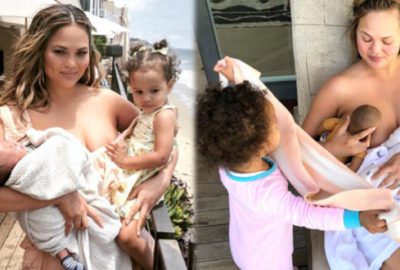 Emzirme pozu olay olan ünlü yıldız, üstsüz fotoğrafıyla yürek hoplattı