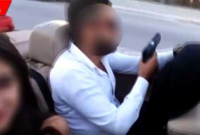 Damat drift yaptı, sağdıcı havaya ateş açtı