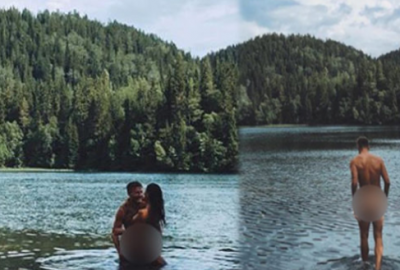 Ünlü isim ve sevgilisinden olay pozlar! Çırılçıplak…