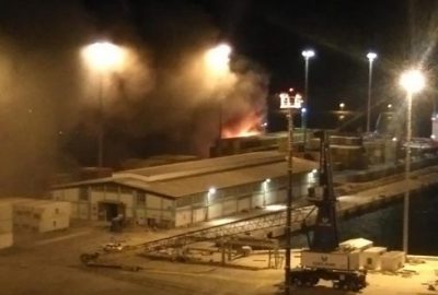 Bandırma’da limanda yangın