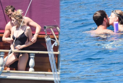 Ünlü çift serin sularda aşk tazeledi!